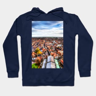 Louth Town, Lincolnshire, From Above Hoodie